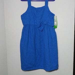 Carters Blue Girl Casual Dress Ecovero Size 6-6X NWT